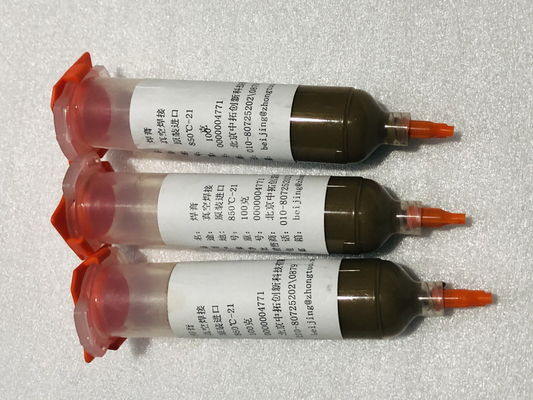 Form Paste Vacuum Brazing Paste for High Temperature Range of 715C in Brown Color