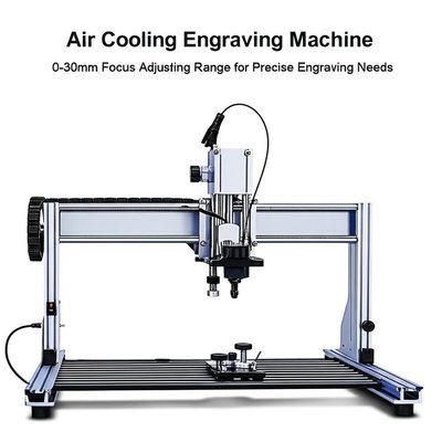 Air Cooling Engraving Machine 0-30mm Focus Adjusting Range for Precise Engraving Needs
