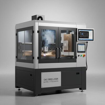 Cnc Fiber Laser Engraving Machine Providing Industrial Metal Wood Plastic Cutting and Marking with Accurate Performance